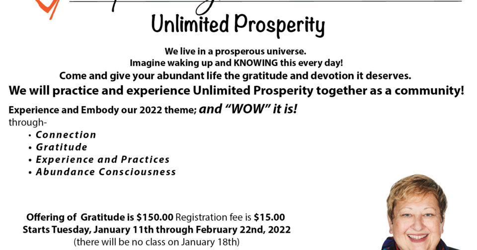 Unlimited Prosperity with Rev. Cindy Edelson