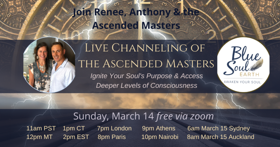 CHANNELING OF THE ASCENDED MASTERS: Free Event